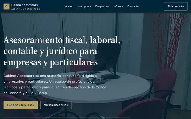 Portada de la propuesta para Gabinet Assessors